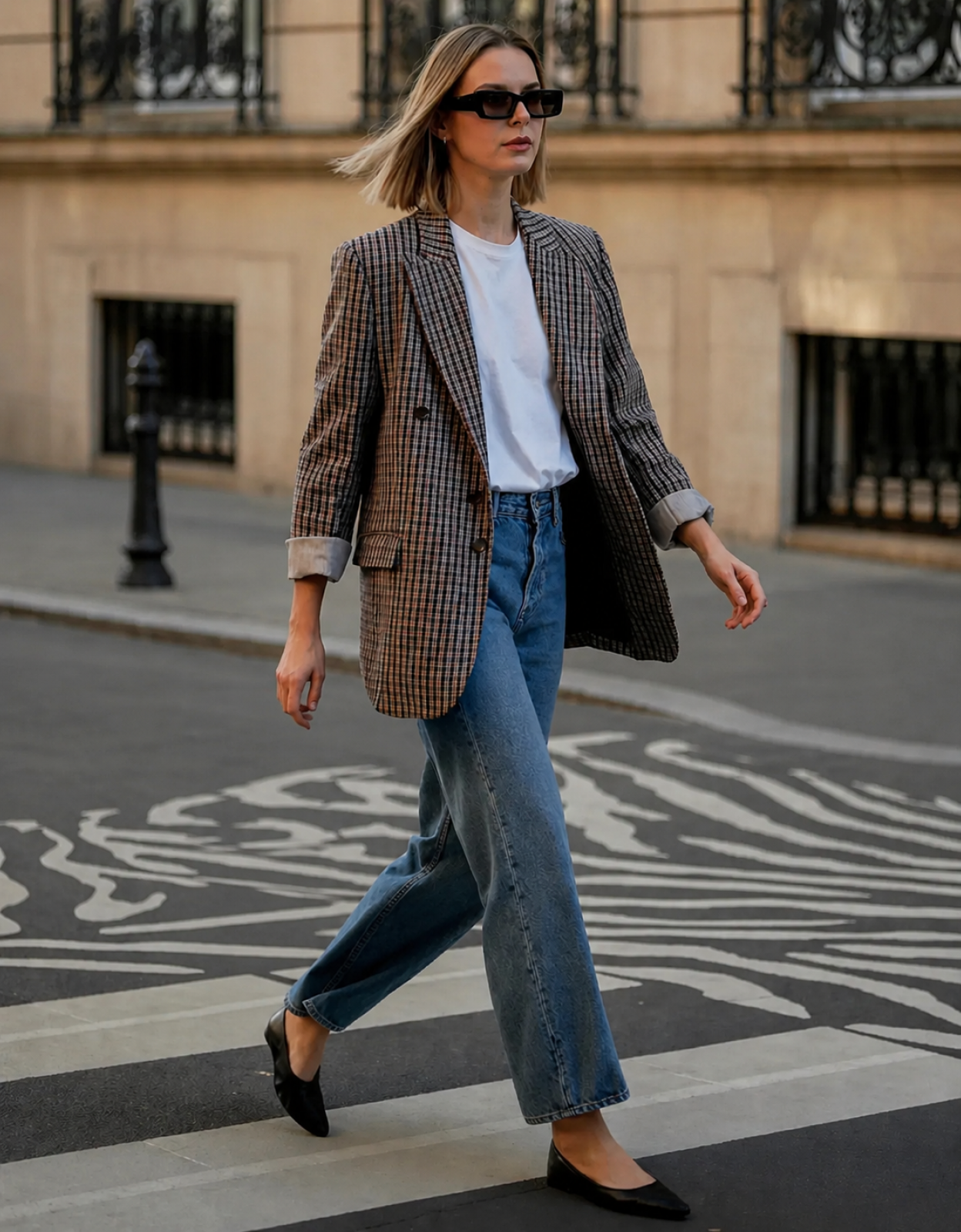 Blazers e calça reta